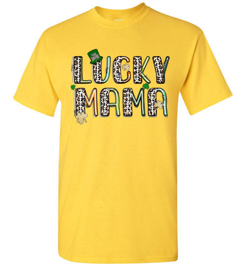 Lucky Mama St Patrick's Day Irish Tee Shirt Top T-Shirt