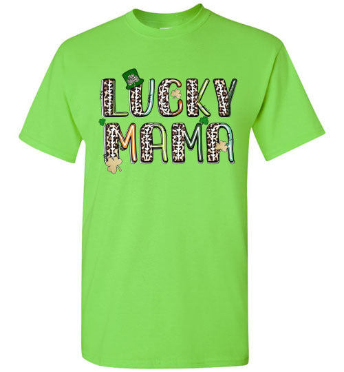 Lucky Mama St Patrick's Day Irish Tee Shirt Top T-Shirt