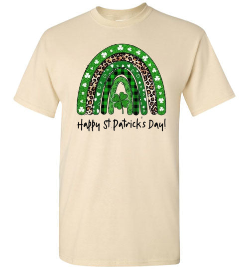Lucky Irish Rainbow Graphic Tee Shirt Top T-Shirt