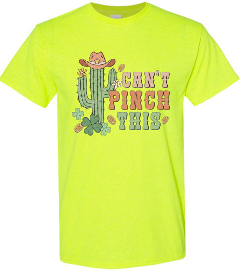 Can't Pinch This Cactus Funny St Patrick's Day Tee Shirt Top T-Shirt