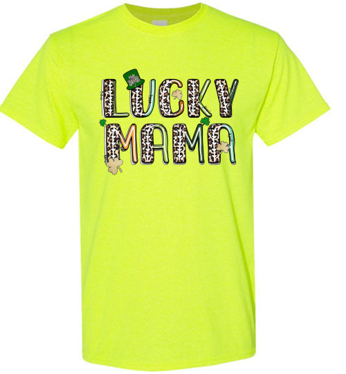Lucky Mama St Patrick's Day Irish Tee Shirt Top T-Shirt