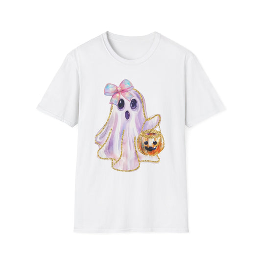 Adorable Ghost Graphic Tee: Halloween Costume, Cute Tee, Spooky Shirt, Kids T-Shirt, Ghost Lover Gift