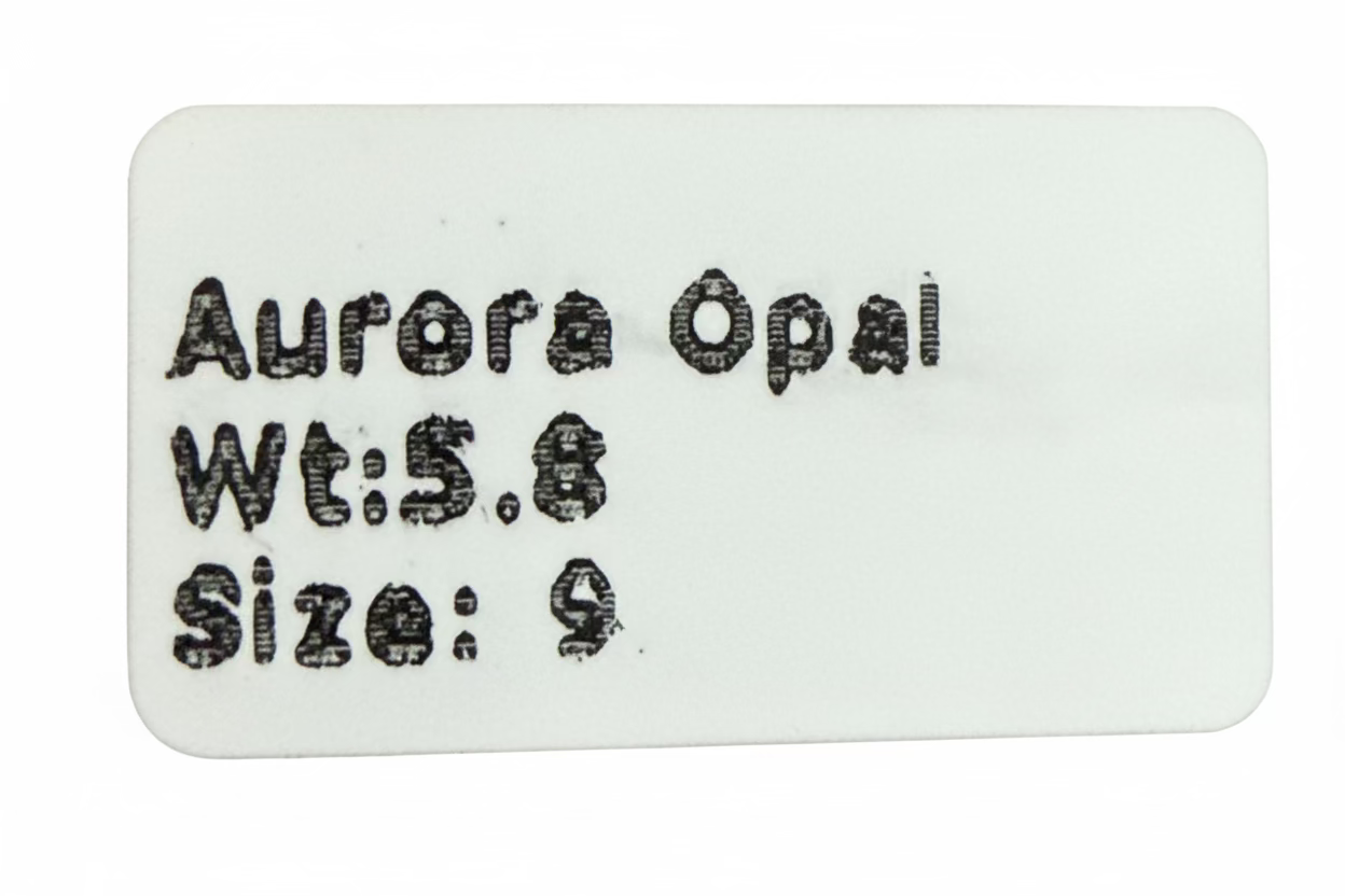 Size 9 Aurora Opal .925 Solid Sterling Silver Butterfly Ring