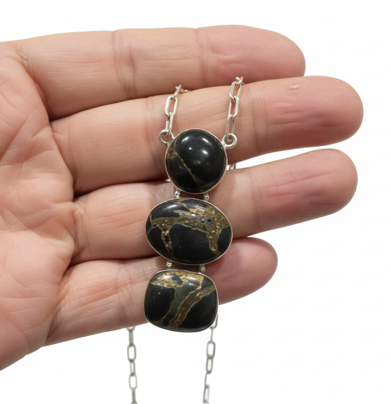 Black Jack .925 Sterling Silver Necklace