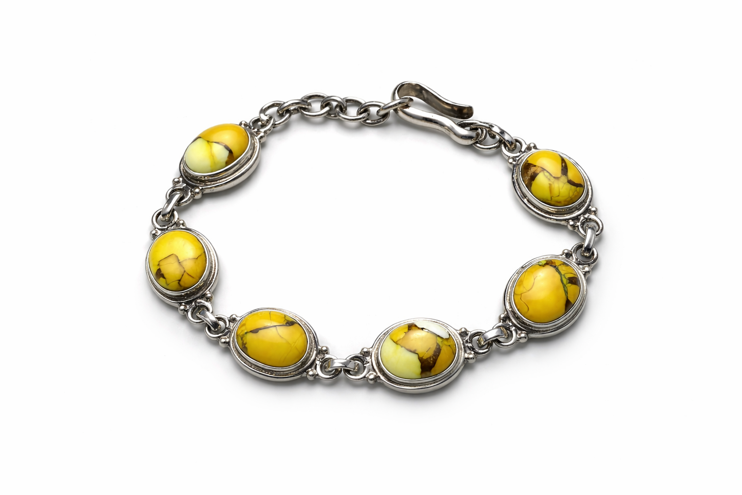 Honey Dahlia .925 Solid Sterling Silver Bracelet