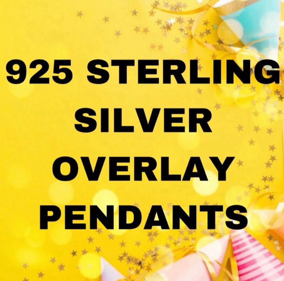 Sterling Silver Overlay Pendants