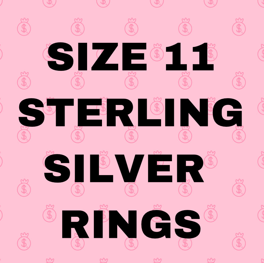 Size 11 Sterling SIlver Rings
