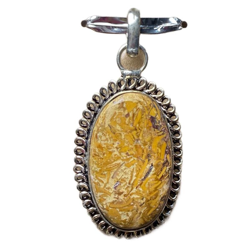 Miriam Stone .925 Sterling Silver Overlay Pendant