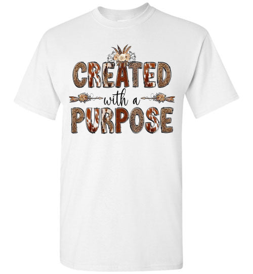 Created With A Purpose Graphic Tee Shirt Top