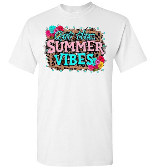 Got Them Summer Vibes Graphic Tee Shirt Top T-Shirt