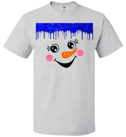 Snowman Winter Tee Shirt Top T-Shirt