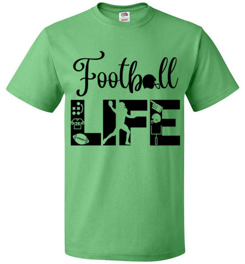 Football Life Tee Shirt Game Practice Top T-Shirt