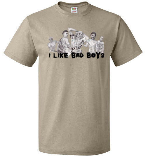 I Like Bad Boys Halloween Horror Tee Shirt Top T-Shirt