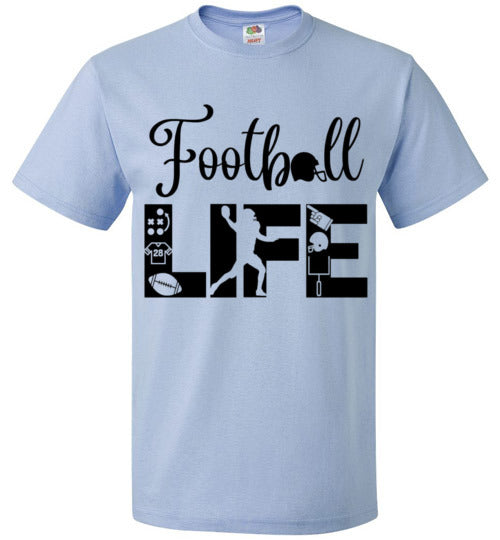 Football Life Tee Shirt Game Practice Top T-Shirt