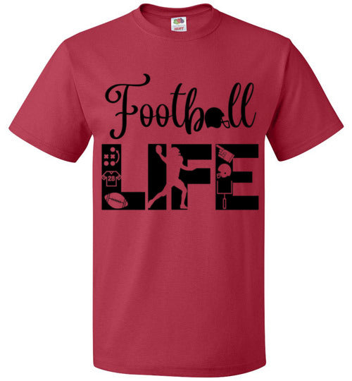 Football Life Tee Shirt Game Practice Top T-Shirt