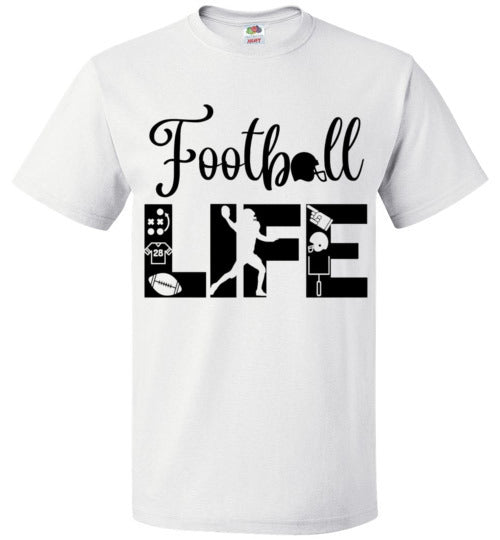 Football Life Tee Shirt Game Practice Top T-Shirt