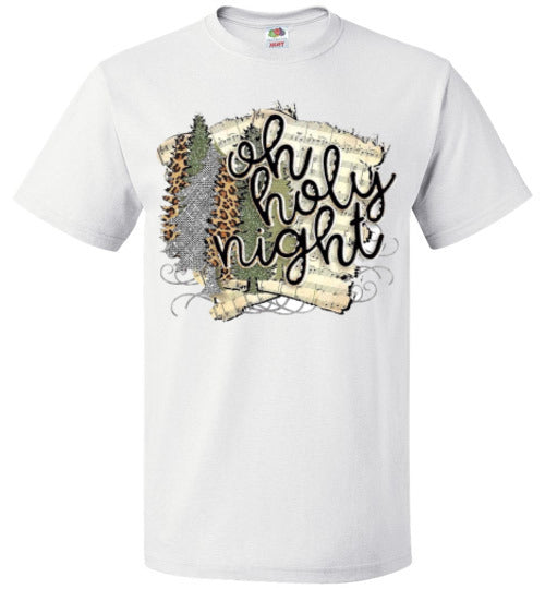 Oh Holy Night Christmas Hymn Tee Shirt Top T-Shirt