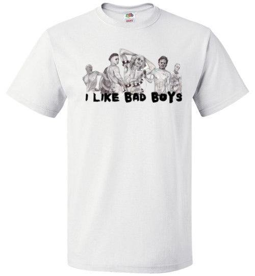 I Like Bad Boys Halloween Horror Tee Shirt Top T-Shirt