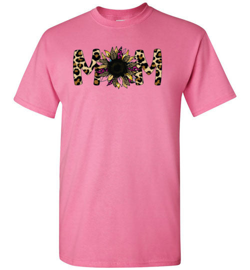 Mom Mother Leopard Tee Shirt Top T-shirt