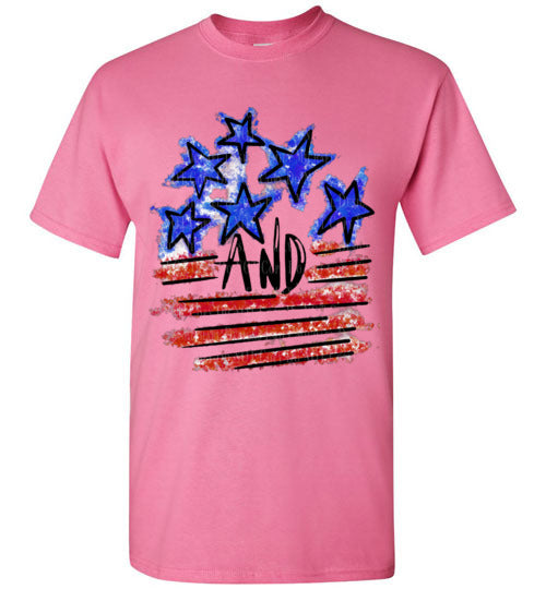 Stars and Stripes Tee Shirt Top