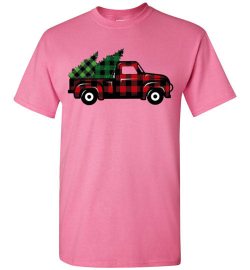 Buffalo Check Old Truck Tee Shirt Top T-Shirt
