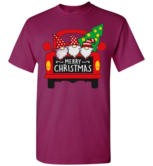 Old Christmas Truck With Gnomes Tee Shirt Top T-Shirt