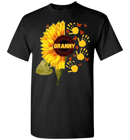 Granny Sunflower Graphic Tee Shirt Top