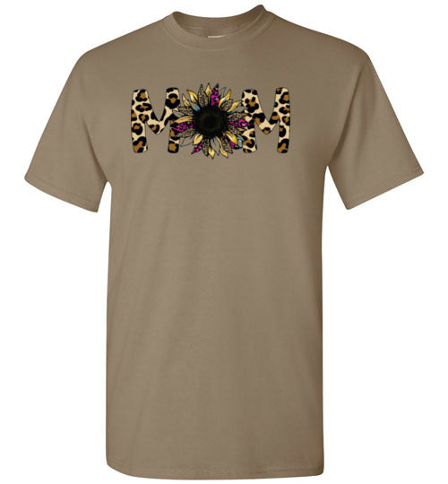 Mom Mother Leopard Tee Shirt Top T-shirt