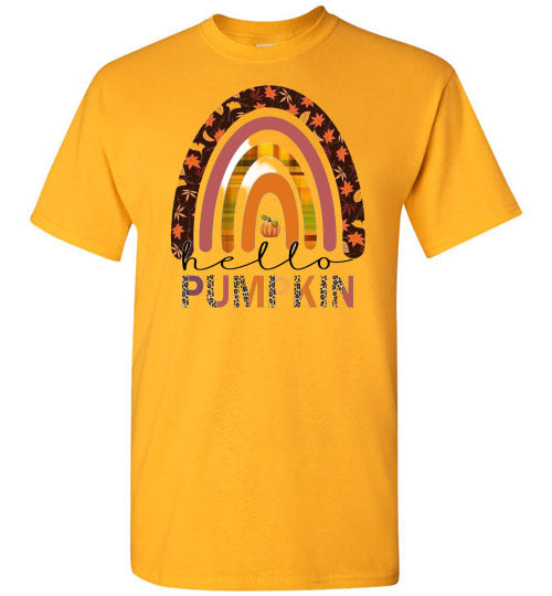 Pumpkin Rainbow Fall Tee Shirt Top T-Shirt