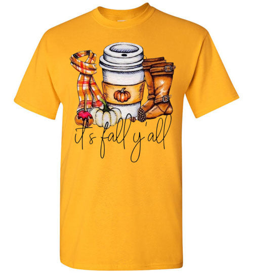 It's Fall Ya'll Graphic Tee Shirt Top