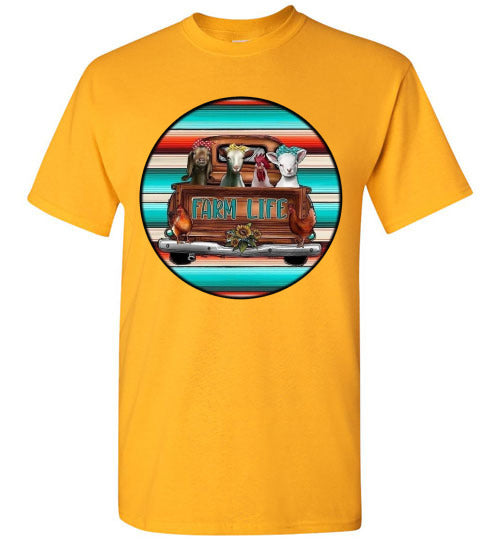 Farm Life Country Graphic Tee Shirt Top T-Shirt