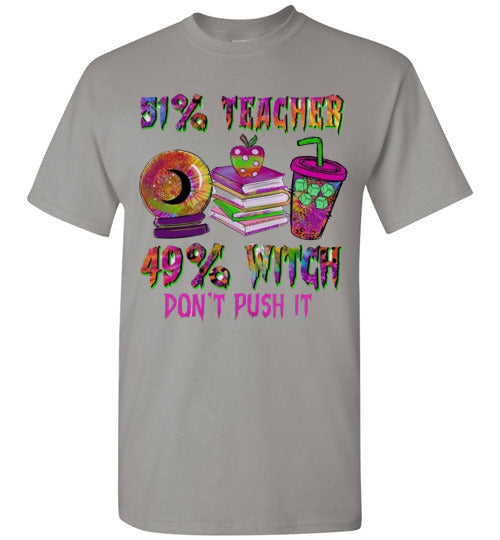 Teacher Witch Fall Halloween Tee Shirt Top T-Shirt