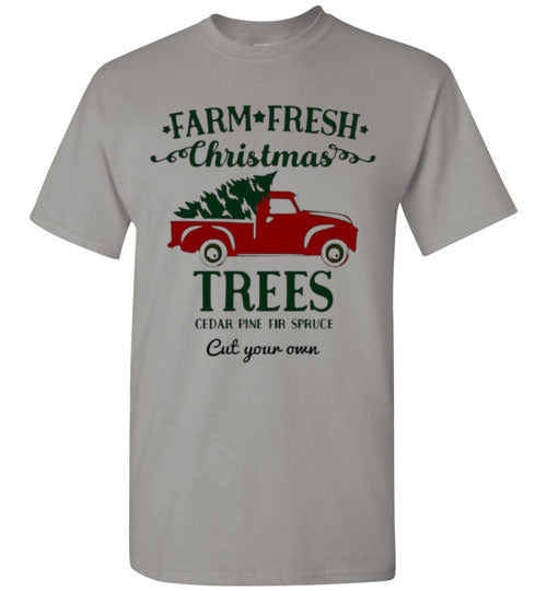 Farm Fresh Christmas Trees Tee Shirt Top T-Shirt