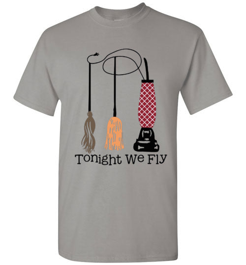 Tonight We Fly Witch Fall Halloween Tee Shirt Top