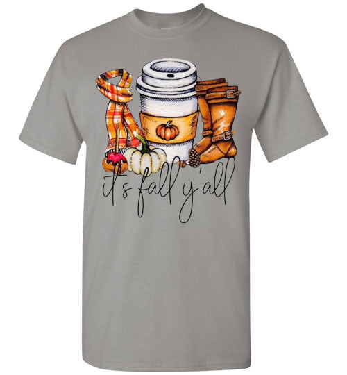 It's Fall Ya'll Graphic Tee Shirt Top