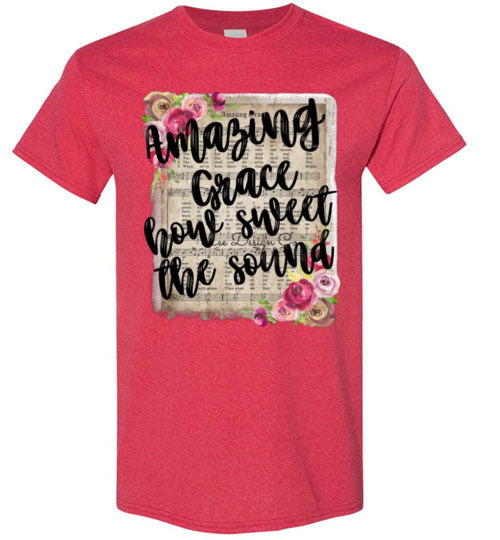Amazing Grace Christian Tee Shirt Top T-Shirt