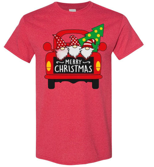 Old Christmas Truck With Gnomes Tee Shirt Top T-Shirt