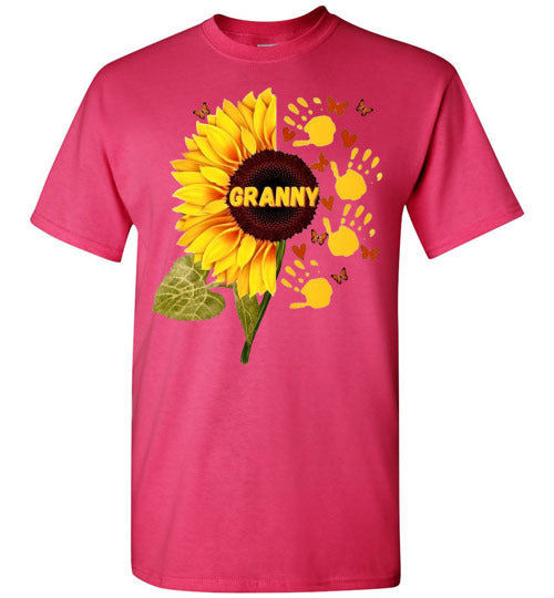 Granny Sunflower Graphic Tee Shirt Top