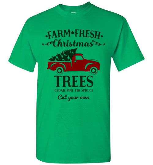 Farm Fresh Christmas Trees Tee Shirt Top T-Shirt