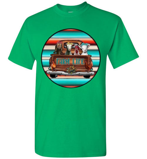 Farm Life Country Graphic Tee Shirt Top T-Shirt