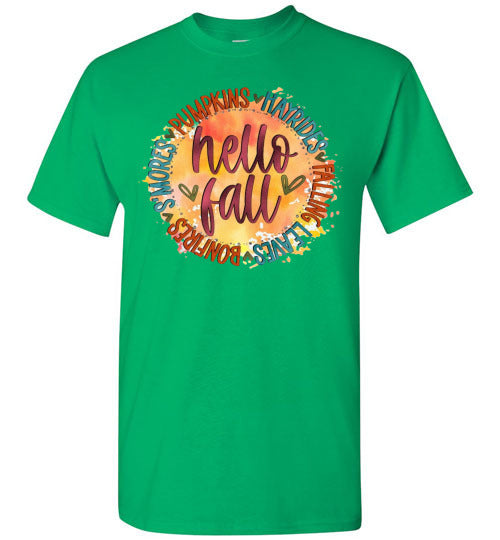 Hello Fall Tee Shirt Top T-Shirt