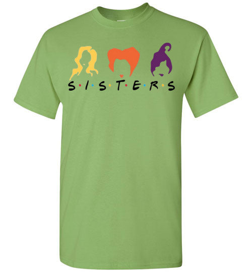 Witch Sisters Halloween Fall Graphic Tee Shirt Top