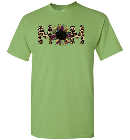 Mom Mother Leopard Tee Shirt Top T-shirt