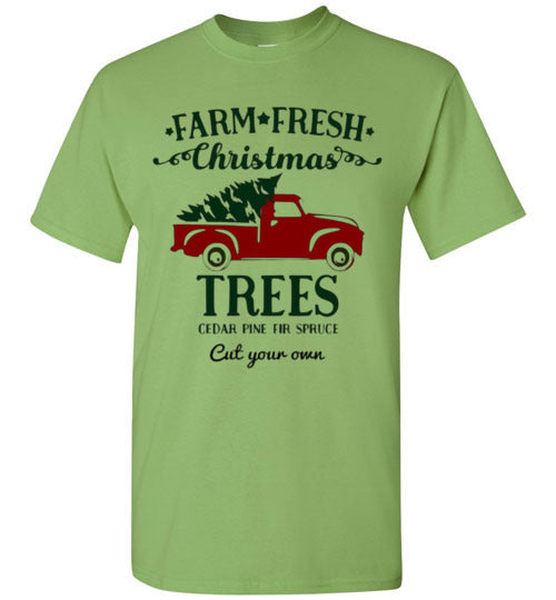 Farm Fresh Christmas Trees Tee Shirt Top T-Shirt