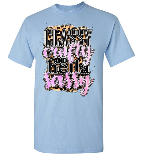 Classy Craft And Hella Sassy Tee Shirt Top Shirt T-Shirt