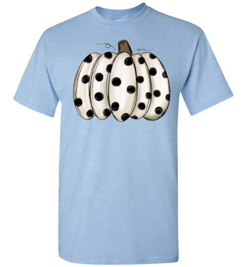 Polka Dot Pumpkin Fall Halloween Shirt Top T-Shirt