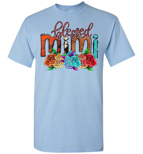 Blessed Mimi Grandmother Grandma Tee Shirt Top T-Shirt