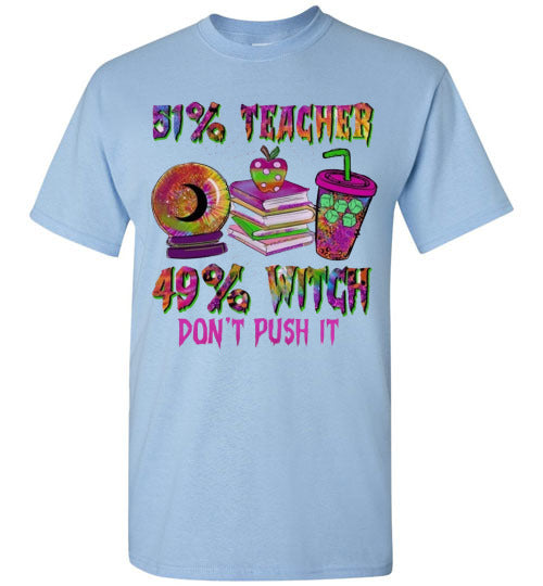 Teacher Witch Fall Halloween Tee Shirt Top T-Shirt