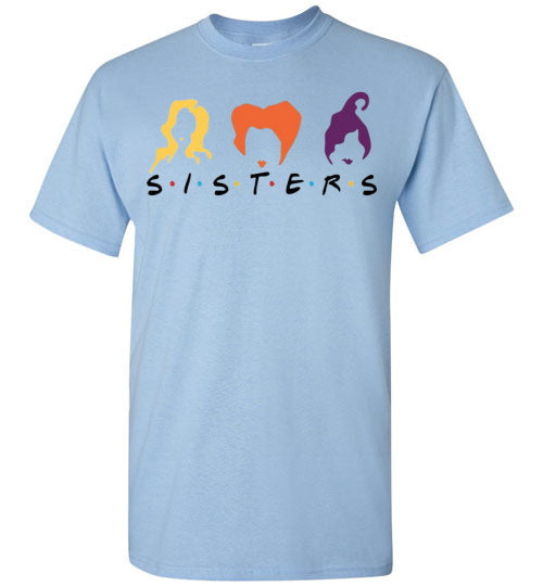 Witch Sisters Halloween Fall Graphic Tee Shirt Top