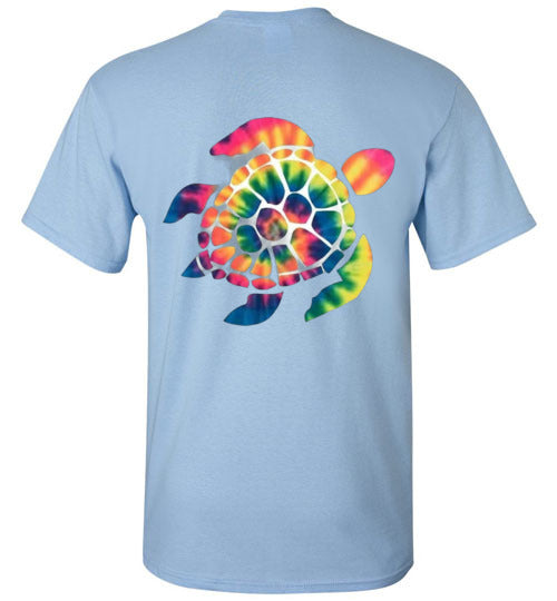 Tie Dye Turtle Tee Shirt Top T-Shirt
